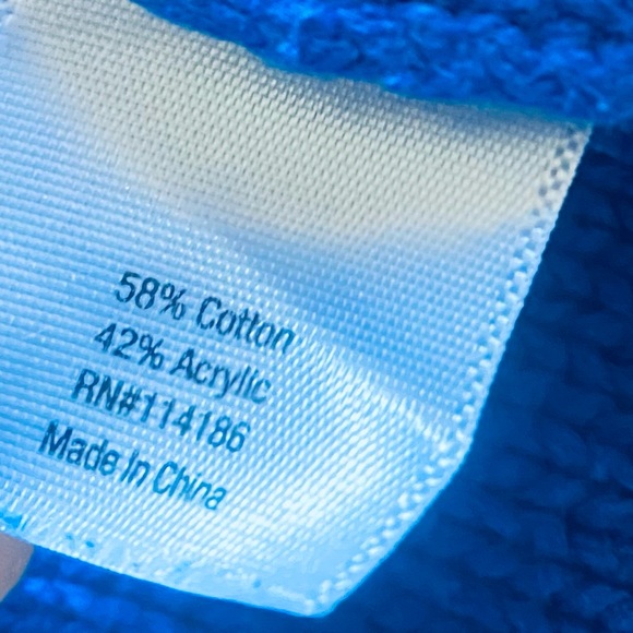 Women’s XL Sweater ANA Blue Glittered Medium Weight Knit Zipper Back U Neck Soft - Picture 10 of 11